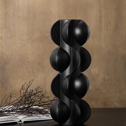 VASE BLACK CIRCLE